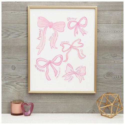 Bows & Scripture Wood Wall Decor