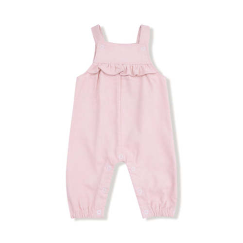 Veiled Pink - Yoke Ruffle Overall