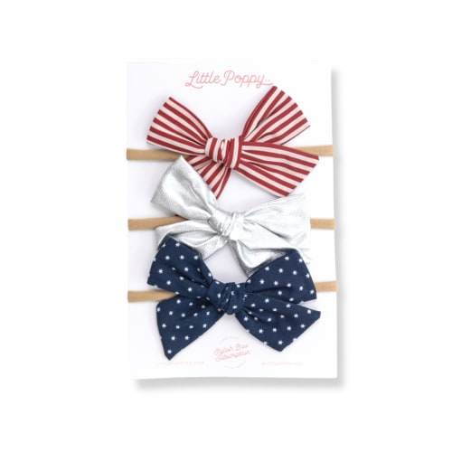 The Lauren Headband Bow Set – Little Poppy Co.