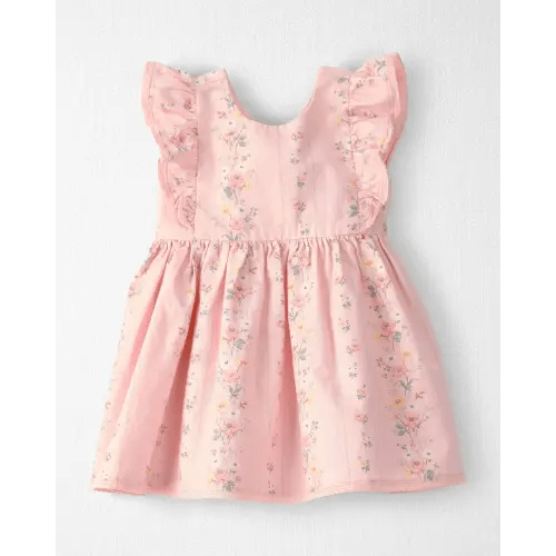 Baby Girl Ruffle Dress Made with Organic Cotton in Spring Garden Print - Little Planet | Carter's