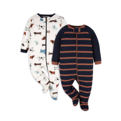 Gerber Baby Boy Sleep N Play, 2-Pack, Sizes Newborn - 3/6 Months