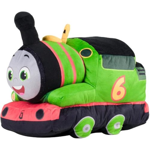 Thomas & Friends Percy Engine Train Kids Bedding Super Soft Plush Cuddle Pillow Buddy, (Officially Licensed Product) By Franco
