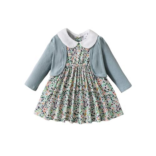 Mioglrie Toddler Baby Girl Dress Fall Winter Outfits Coat Baby Girls Dresses 6 9 12 18 24 Months 2t 3t Girl Clothes