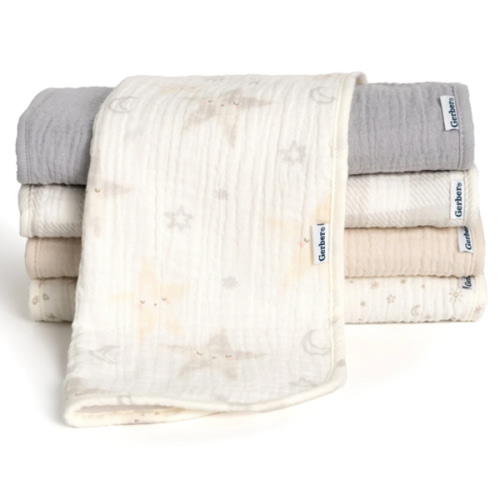 5-Pack Muslin Burp Cloths