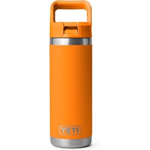Yeti Rambler 18 oz Bottle, Vacuum Insulated, Stainless Steel with Straw Cap, King Crab