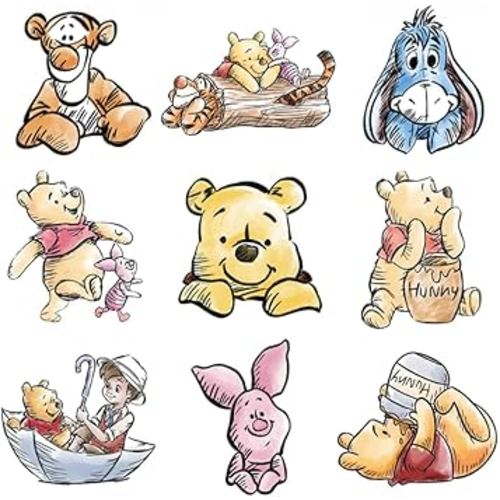 9PCS Large Cute Bear Party Supplies, 12 Inches Large Cute Bear Cutouts with Stand for Baby Shower Decorations Cardboard Cutout Prop Party Decor
