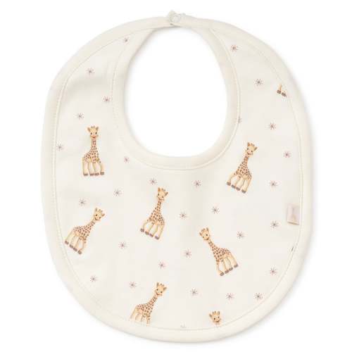 Sophie la girafe Ecru Print Bib