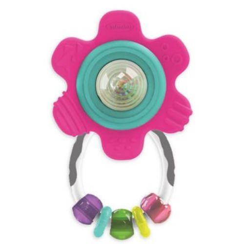 Infantino® Spin and Teethe Gummy Flower Rattle - PINK - NO SIZE