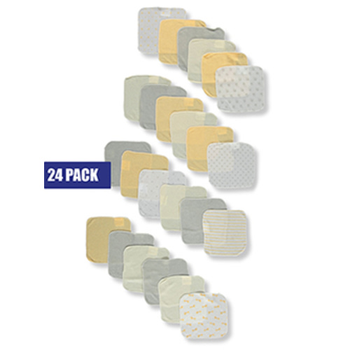 Baby Views Baby Boys' 24-Pack French Terry Washcloths