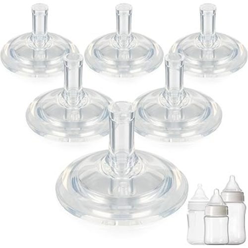 Sippy Straw Nipple for Evenflo Balance Plus Wide Neck Baby Bottles,Leak-Proof,Fast Flow Soft Silicone Straw Top Nipples,6m+,6 Count