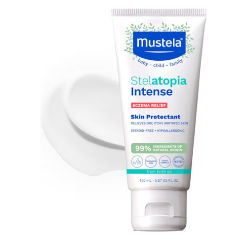 Mustela Eczema Relief Cream Stelatopia Intense - Fragrance-Free Moisturizing Body Lotion with Colloidal Oatmeal - For dry, itchy, irritated skin & flare-ups - Baby, Child & Adult - 5.07 fl. oz.