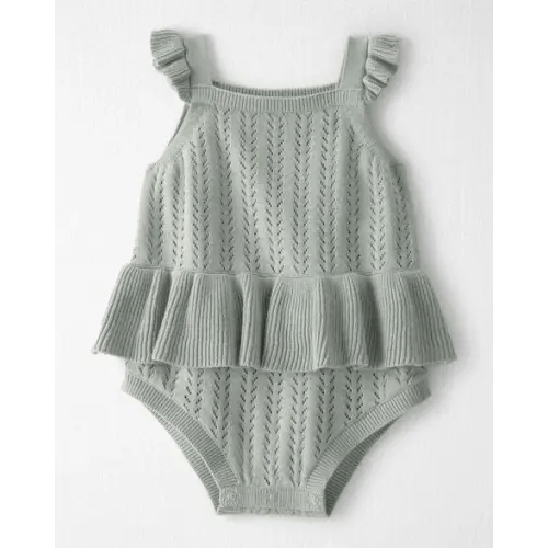 Baby Girl Organic Cotton Sweater Knit Bubble - Little Planet | Carter's