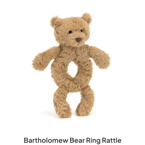 Jelly Cat Bear Ring Rattle
