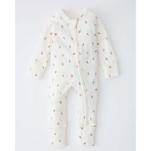 Pointelle Baby Sleeper Pajama | Blue Candy Stripe - Storq by Kindred Bravely