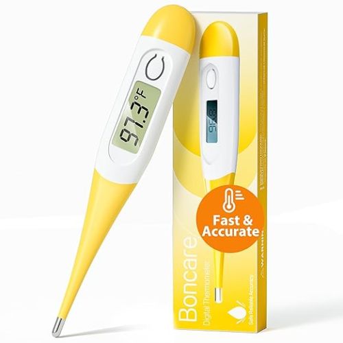 Boncare Digital Thermometer for Adults, Kids & Babies, Dark Blue