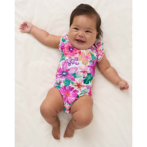 Hibiscus Blooms Flutter Bodysuit