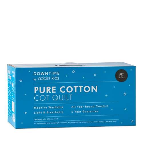Downtime - Kids Pure Cotton Cot Quilt | Adairs