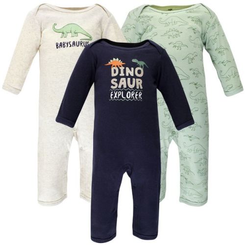 Hudson Baby Infant Boy Cotton Coveralls, Dinosaur Explorer, 6-9 Months