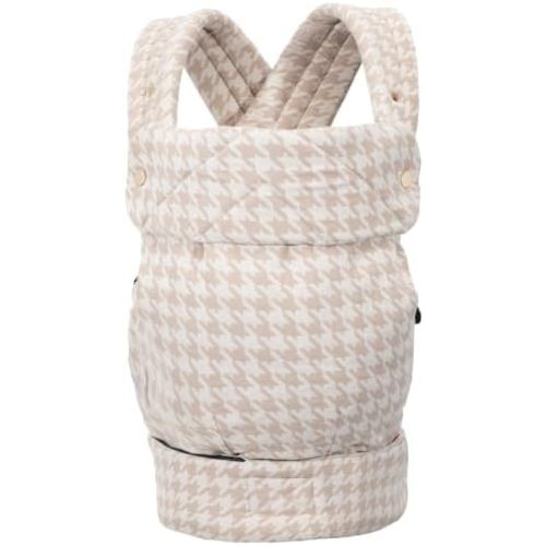 Baby Carrier for Newborns to Toddlers, Houndstooth Adjustable Soft Cotton Linen Carrier, 4-in -1 Lightweight Front and Back Ergonomic Baby Holder Carrier