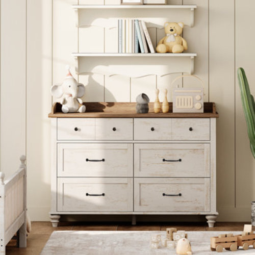 Charlton Home® Scarlett Kids 6 - Drawer Dresser & Reviews | Wayfair