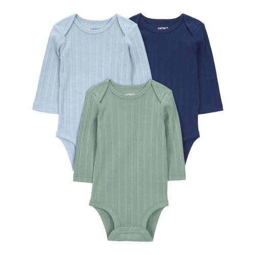 Carter's Child of Mine IB 3PK Bodysuit - Blue Solid - Walmart.ca