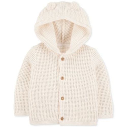 Baby Neutral Cotton Hooded Cardigan