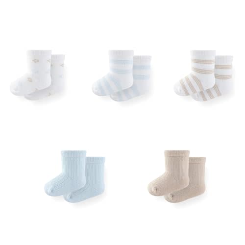 Unisex Baby Boy Girl Socks 5 Pack Ankle Crew Socks Breathable Socks Newborn Accessories Set