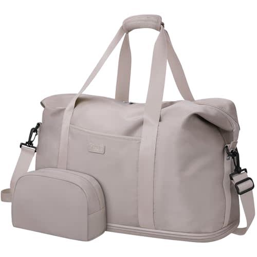 Expandable Travel Duffle Bags Weekender Overnight Bags for Women Men Hospital Bag for Women Labor Delivery with Toiletry Bag Waterproof