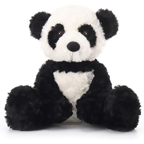 Apricot Lamb Flower Panda Stuffed Animal 25cm Soft Cute Plush Toy for Baby Girl and Boy, 10 Inches