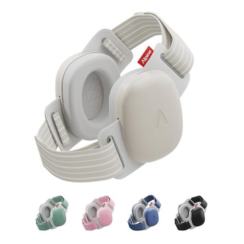 Alpine Muffy Baby Comfort - Protects Hearing for Babies and Toddlers - CE & ANSI Certified - Headband for Safe fit & Comfort - Adjustable for Ages 3-48 Months - 24dB Sound Reduction, Sand