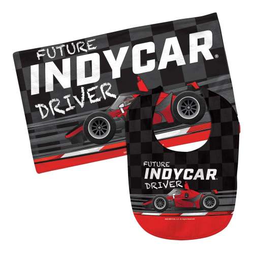 IndyCar Bib and Burp Cloth Set