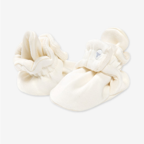 Burt's Bees Baby Unisex Baby Booties, Organic Cotton Adjustable Infant Shoes Slipper Sock