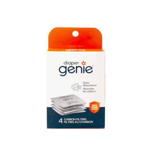 Diaper Genie Carbon Filter, Diaper Pail Odor Eliminator & Deodorizer, Compatible with the Diaper Genie Complete and Expressions Pail, 4 Count
