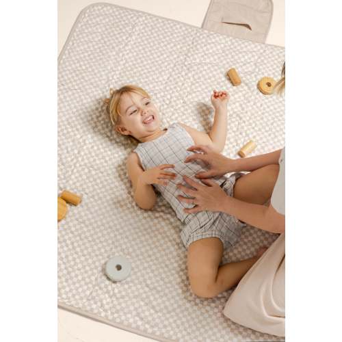 Wander Mat - Classic Check Oat toddlekind