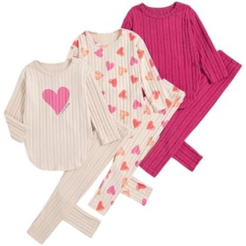 VARMILO Toddler Girl Clothes Sets Fall Warm Sweatshirt Pants Long Sleeve Winter Outfits Size 2-8 Years