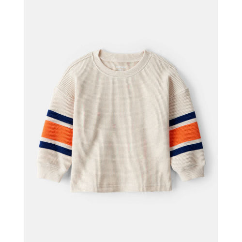 Baby Boy Thermal Long-Sleeve T-Shirt - Orange/Tan - Carter's | Carter's