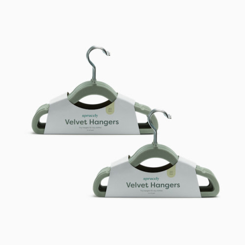 Non-Slip Velvet Hangers - Sage