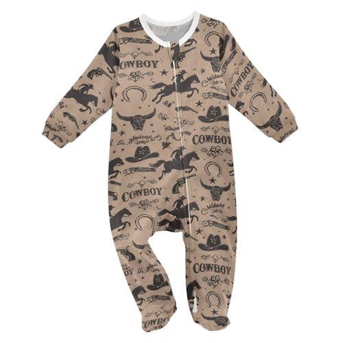 Dussdil Baby One-Piece Footies Newborn Rompers Pajamas Cotton Footed Pjs for House Sleep Play Infant Boys Girls