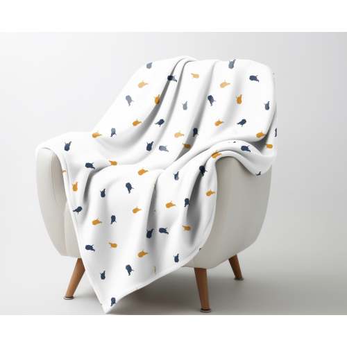 Blue and Gold Minky – Peri+Co