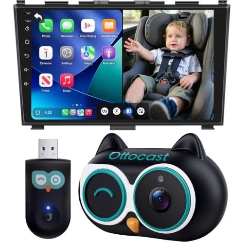 OTTOCAST Baby Car Camera 2026 with Wireless CarPlay Adapter