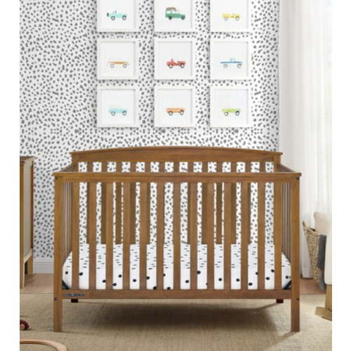 Delta Children Hanover 6-in-1 Convertible Baby Crib, Chestnut