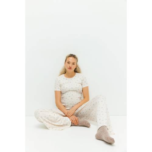 MAMA POINTELLE JERSEY PAJAMAS