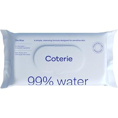 Coterie, Water Baby Wipes, 56 Count