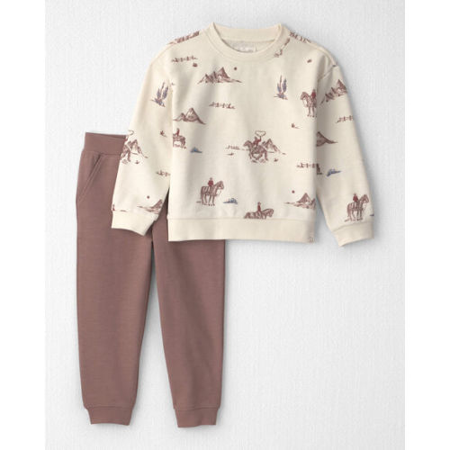 Toddler 2-Piece Organic Cotton French Terry Pullover & Pant Set in Western Rodeo - Little Planet | Carter's