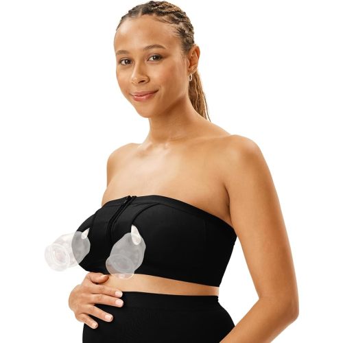 Motherhood Maternity Pump Strap Hands-Free Pumping Bra, Breast Pump Bra for Breastfeeding Pumps for Women