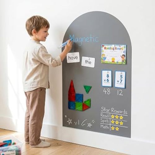 Magnetic Arch Wall Decal: Less Screen Time More Creative Play