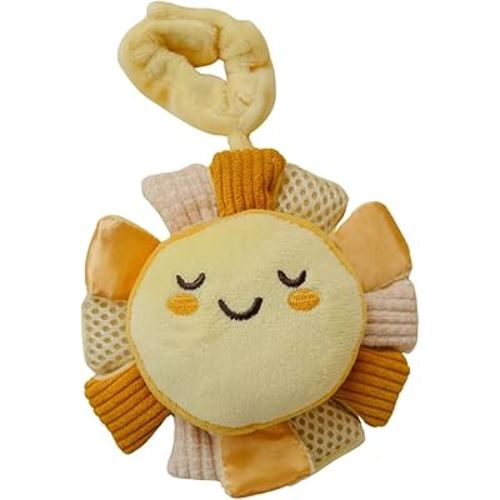 Lion & Light® Sunny Crinkle Toys for Baby | Sensory Toys for Babies | Baby Hanging Toys | Mellow Textures & Crinkle Sounds | Soft Rattle Toy for Babies 0-6 Months | Plush Toys for Kids