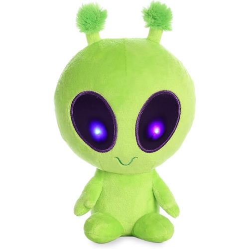 Aurora® Interstellar Galactic Cuties™ Twitch Light Up Alien Stuffed Animal - Cosmic Companions - Illuminating Fun - Green 8 Inches
