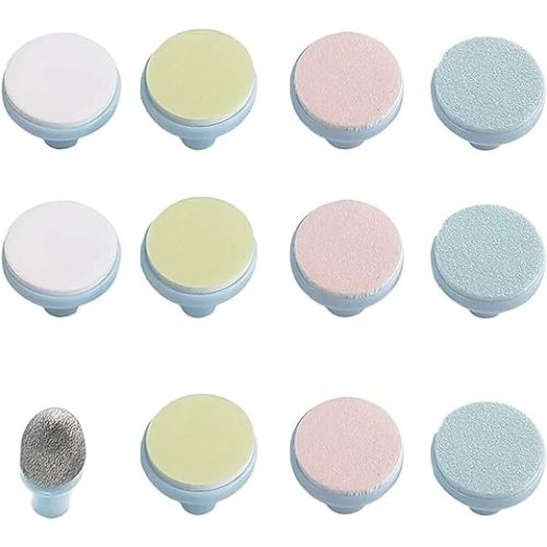 12 Pieces Baby Nail File Pads Nail Trimmer Replacement Pads Electric Baby Nail Grinding Heads for Standard Electric Kid Nail Trimmer Suits to Newborn and Adults