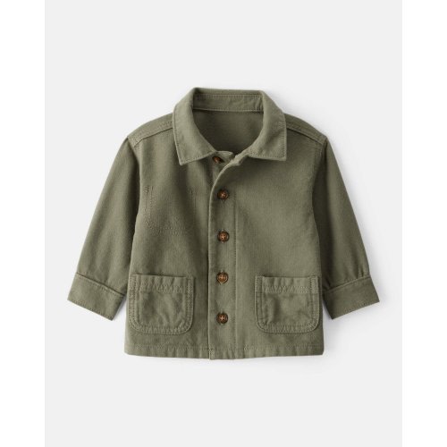 Baby Boy Herringbone Long-Sleeve Fashion Jacket - Olive - Carter's | Carter's